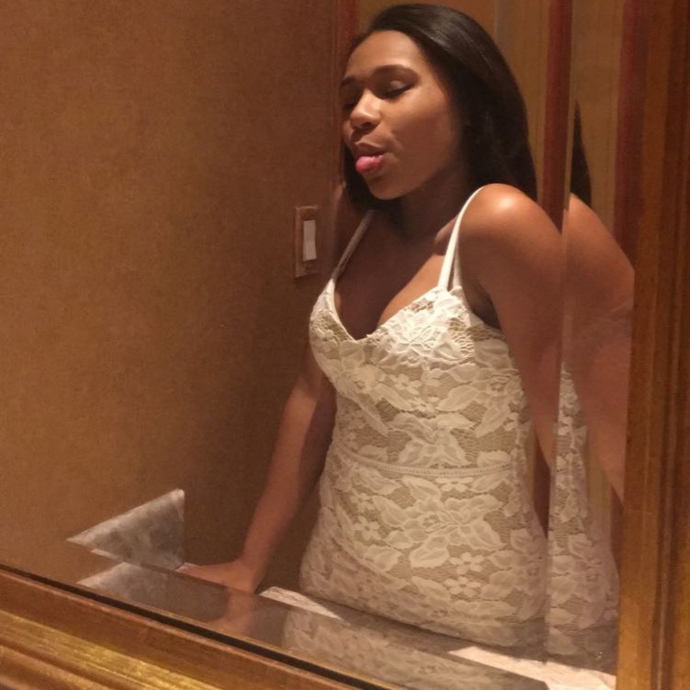 Lace white dress